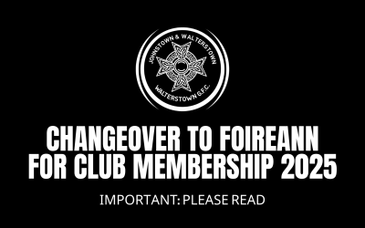 Changeover to Foireann for club membership